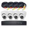 AHD Комплект  видеонаблюдения для помещения Ps-link KIT-C204HD 2Mp  - 4 камеры, видеорегистратор, кабель 10м (4шт)